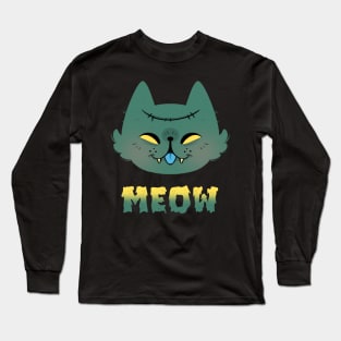 Zombie Meow Long Sleeve T-Shirt